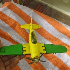 1950s vintage  Toy Hubley Kiddie Toy die-cast airplane, likely manufactured